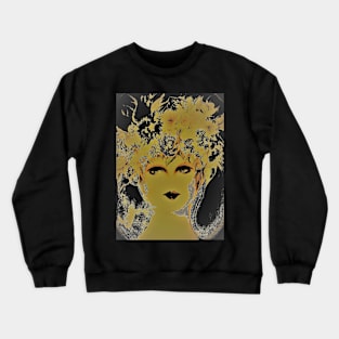 BLACK AND GOLD GIRL,,House of Harelquin Crewneck Sweatshirt